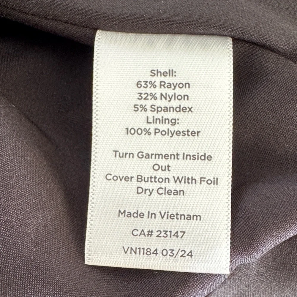 Talbots Black Blazer with Gold Buttons - Picture 5 of 6